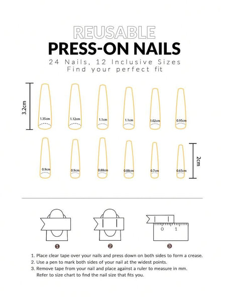 Out of this world graphic exotic long press on nails