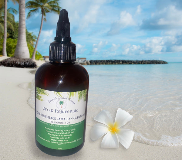 “Gro & Rejuvenate” 100%pure Jamaican black castor hair growth oil