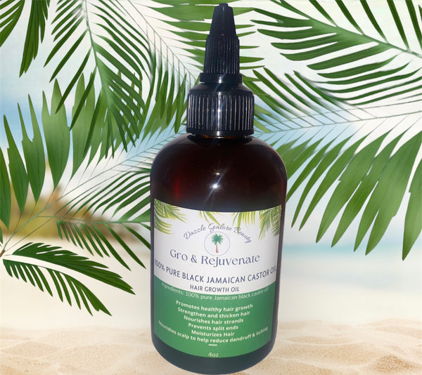 “Gro & Rejuvenate” 100%pure Jamaican black castor hair growth oil