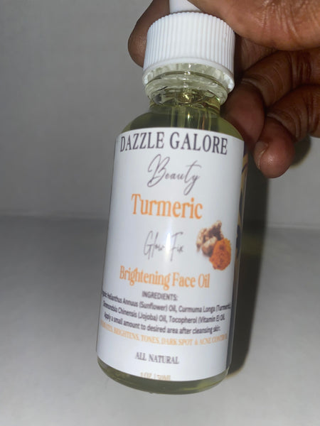 Best seller ALL Natural Turmeric brightening glow fix face oil / face & body wash