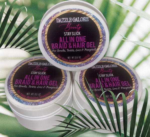 Dazzle Galore Beauty no flake so slick braid & hair gel