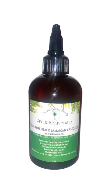 “Gro & Rejuvenate” 100%pure Jamaican black castor hair growth oil
