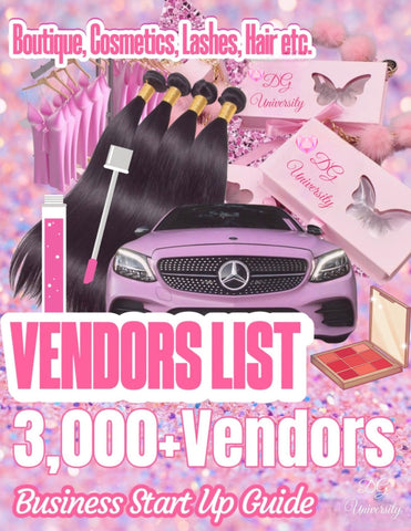 DG University Business Start Up Guide 3000+ Vendorlist