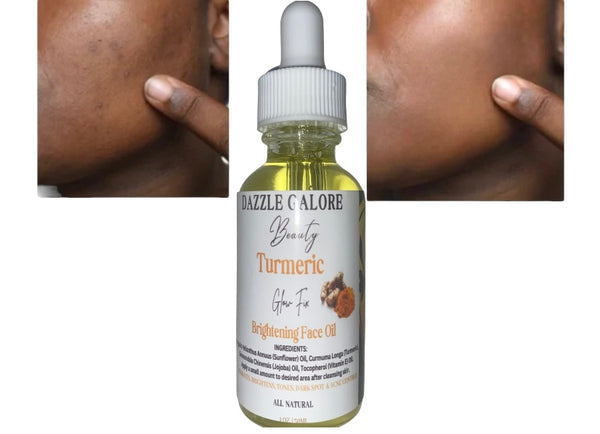 Best seller ALL Natural Turmeric brightening glow fix face oil / face & body wash