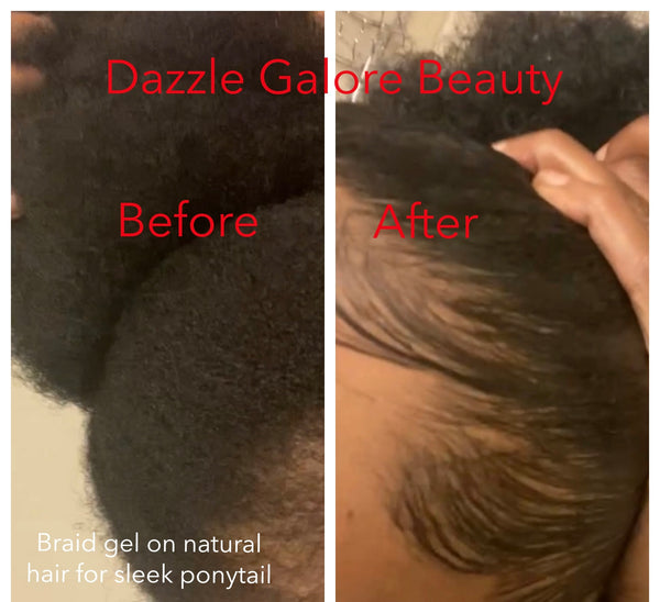 Dazzle Galore Beauty no flake so slick braid & hair gel