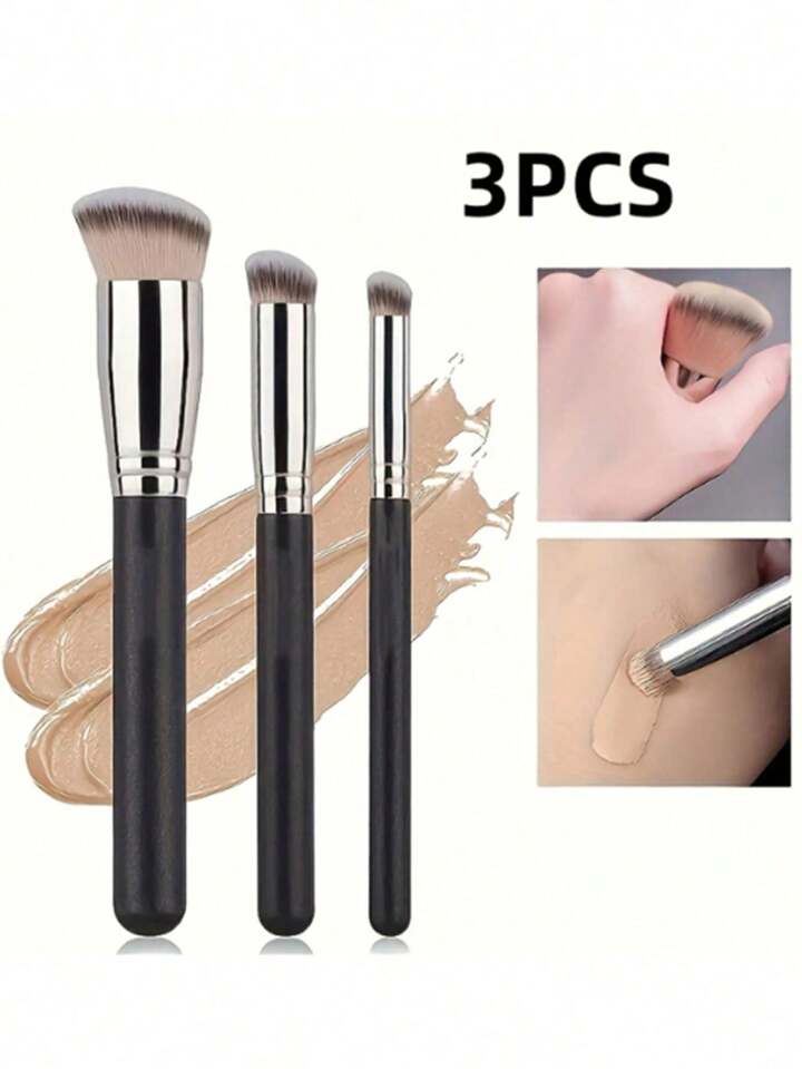 3pcs flawless makeup brush set