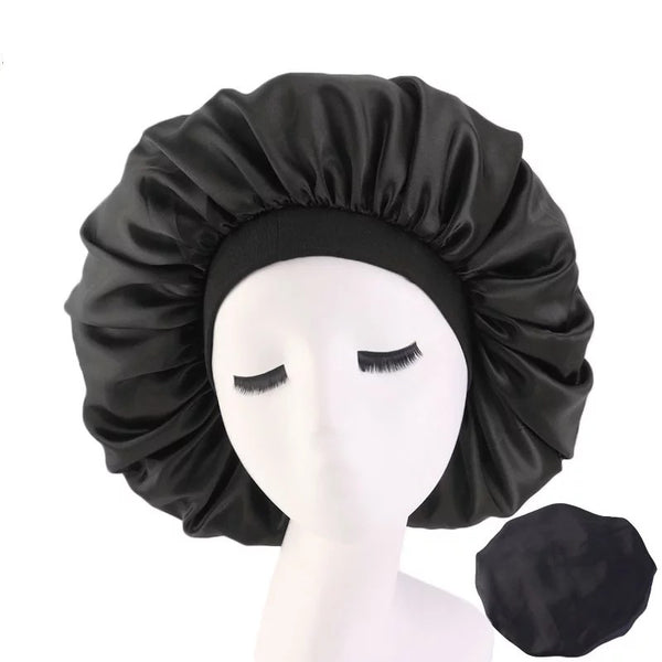 So soft satin moisture lock hair bonnet