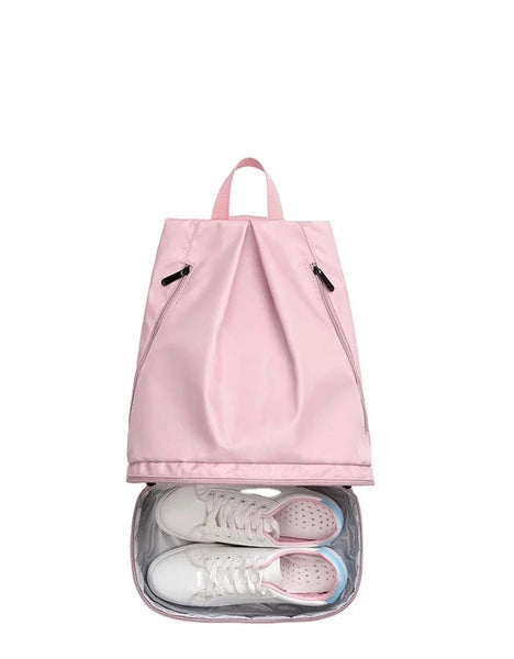 Custom name personalize travel wet dry backpack