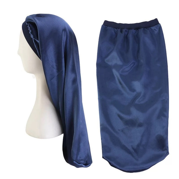 More length extra long hair satin bonnet for long hairstyles