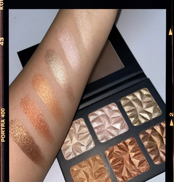 6pcs sunkissed highlighter bronzer palette