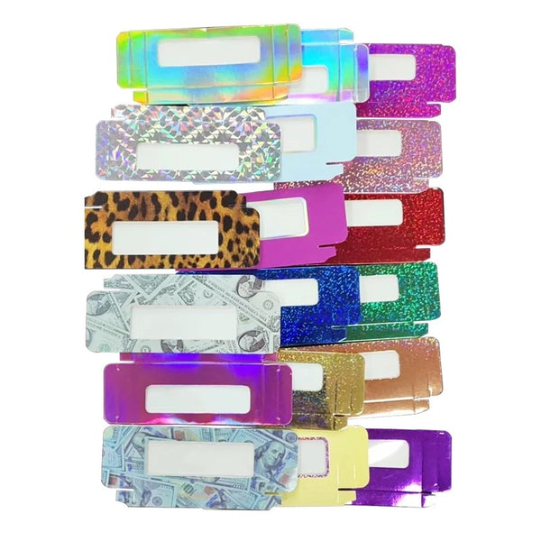 Wholesale luxury eyelash printed boxes packaging