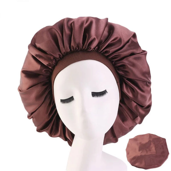 So soft satin moisture lock hair bonnet