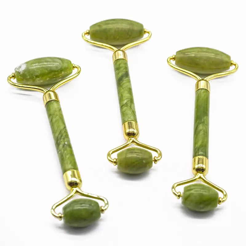 Natural jade roller facial massager