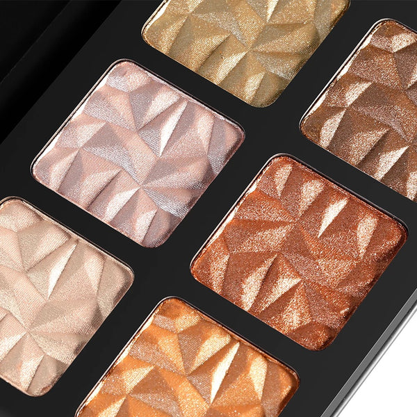 6pcs sunkissed highlighter bronzer palette