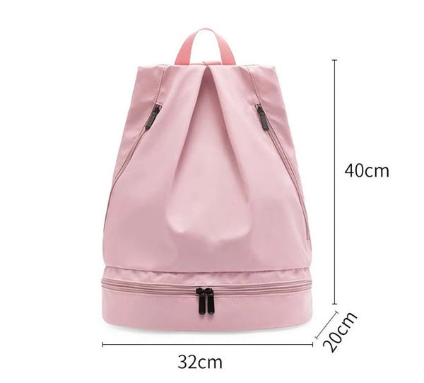 Custom name personalize travel wet dry backpack