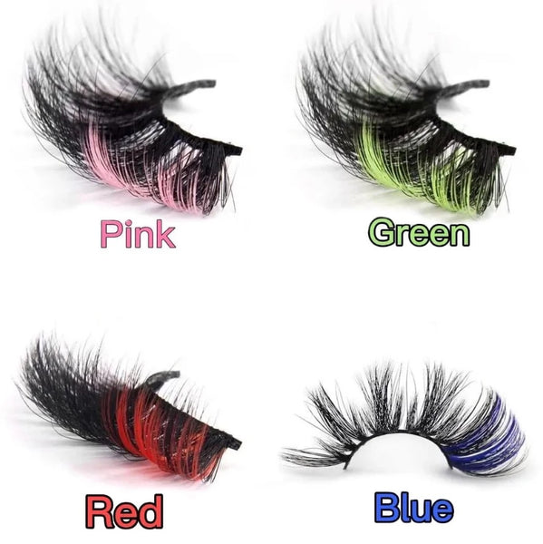 Pop icon color highlight 3d mink eyelashes