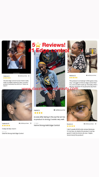 DG beauty 24hr extreme hold hair edge control + free brush