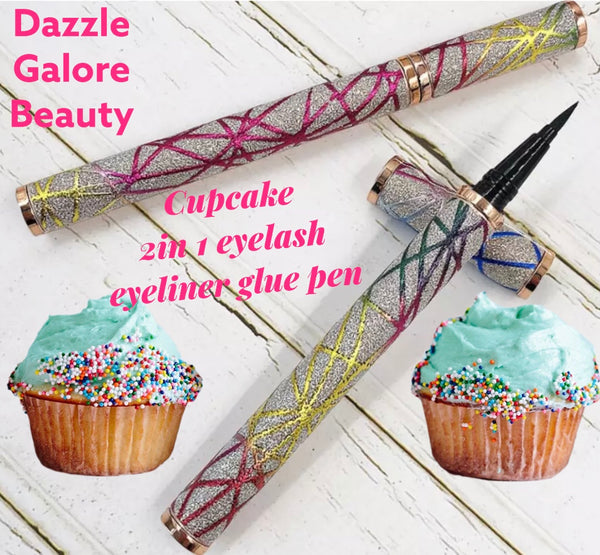 Cupcake 2 in 1 eyeliner eyelash glue pen