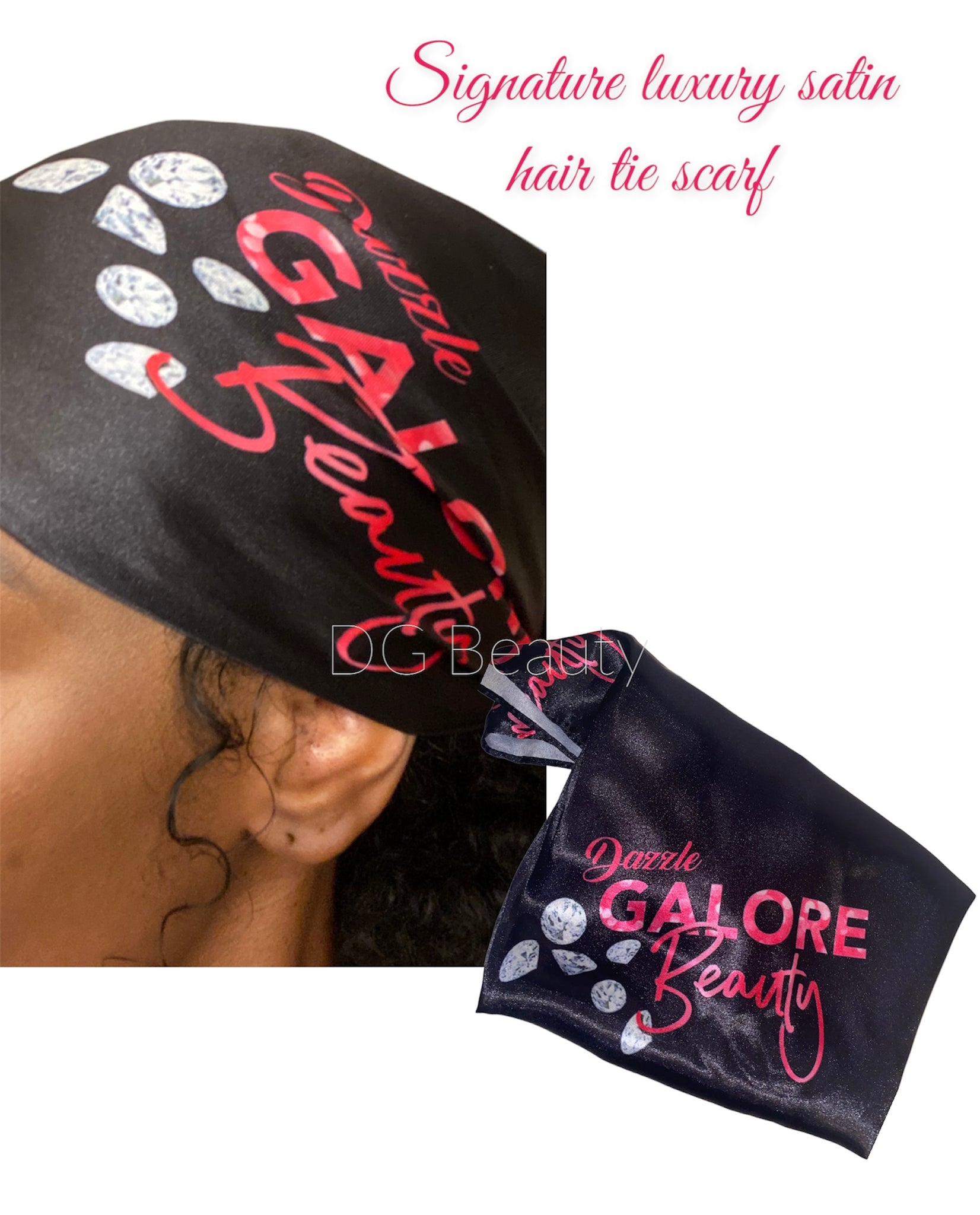DG beauty signature Luxury satin hair scarf
