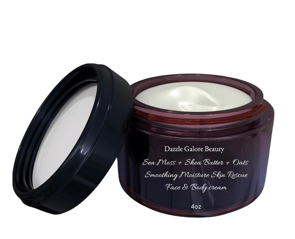 Sea moss butter oats eczema psoriasis smoothing skin relief moisturizing face & body cream